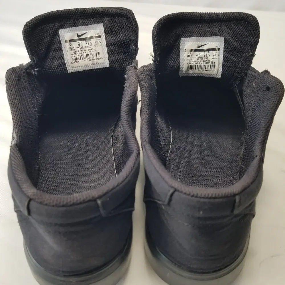 Nike SB Janoski Canvas Black Skate Shoes Men's Size 10.5 729825-005 w/laces